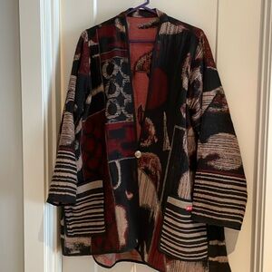 Reversible sweater jacket